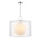 Z-Lite Arosia 1 Light Pendant, Chrome & White 194-24W-C - alternate 5